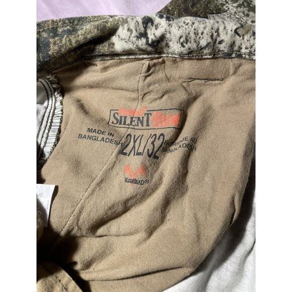 Vintage Camo Pants 2XL Y2K Hunting Camouflage Red Head Silent Hide XXL Ankle Tie - Picture 3 of 7